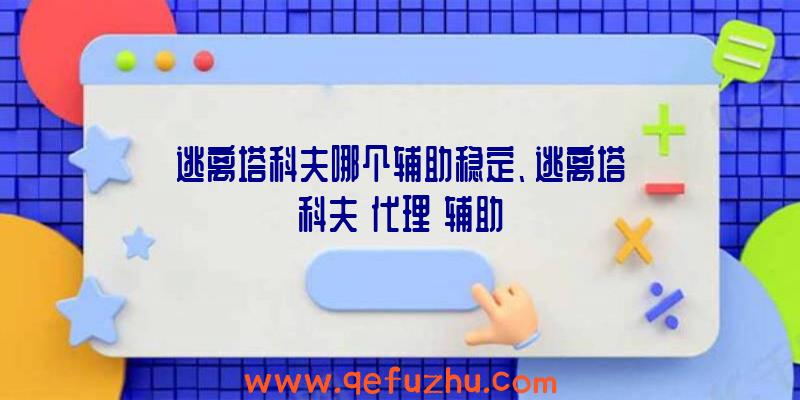 逃离塔科夫哪个辅助稳定、逃离塔科夫